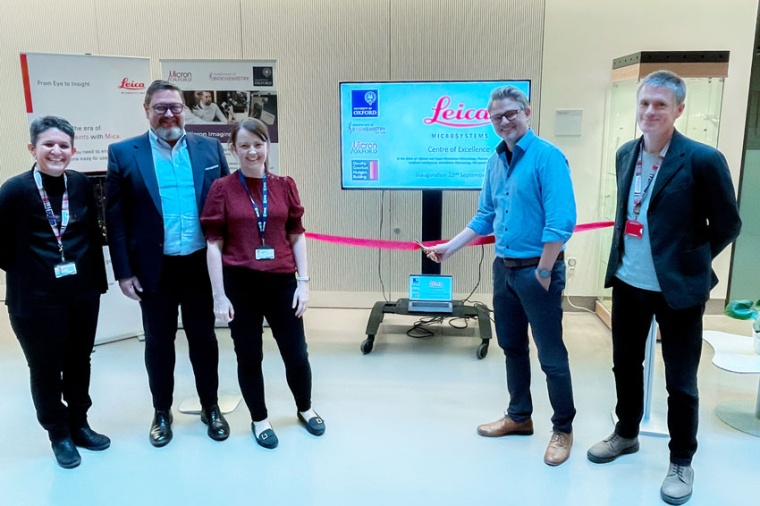 Ribbon-cutting ceremony for the center of excellence in Oxford (Source: Leica...