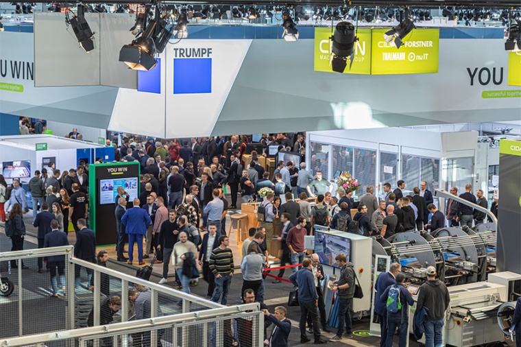 Visitors and booths of Blechexpo/Schweisstech 2023 (Source: P.E. Schall)