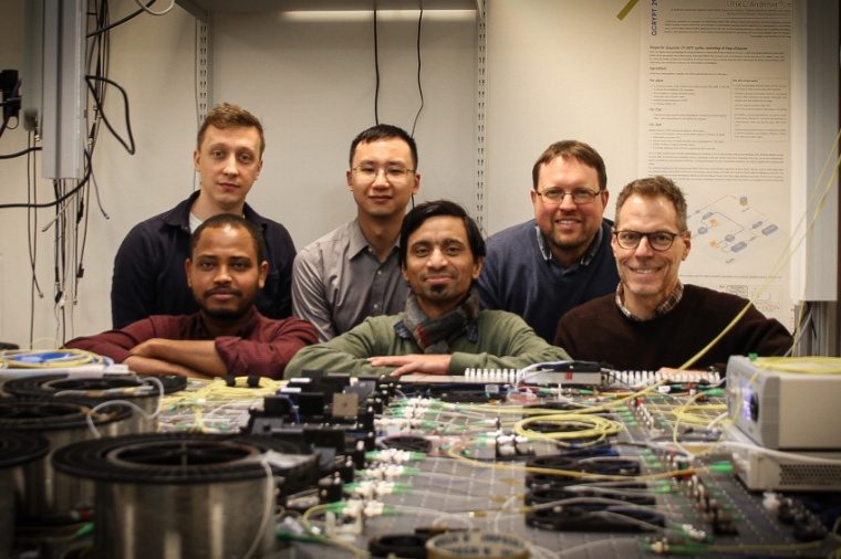 The research group at the Technical University of Denmark: in the front Adnan...