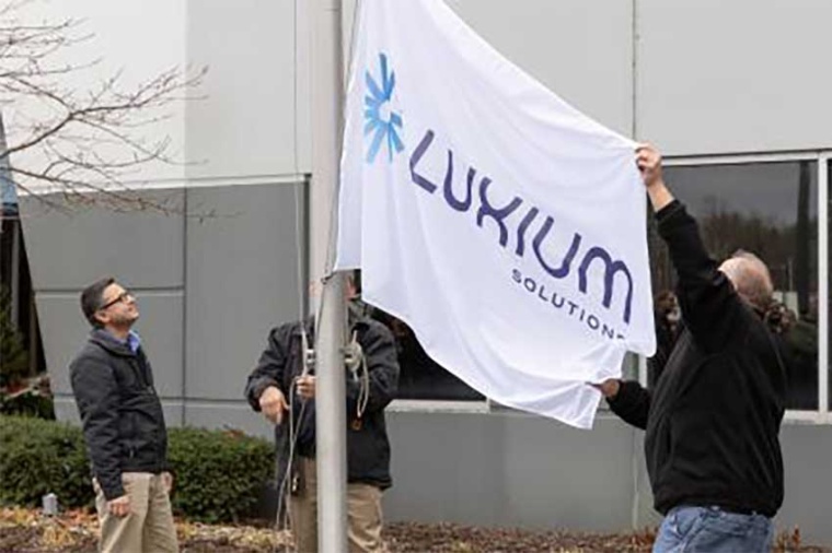 Flying the Luxium Solutions flag (Source: Luxium)