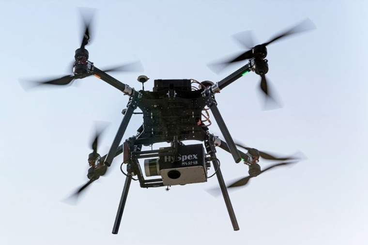 Hyspex drone in flight (Source: HyperImage)