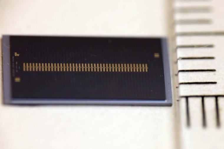 This photonic chip contains 40 microcombs generators and is only five...