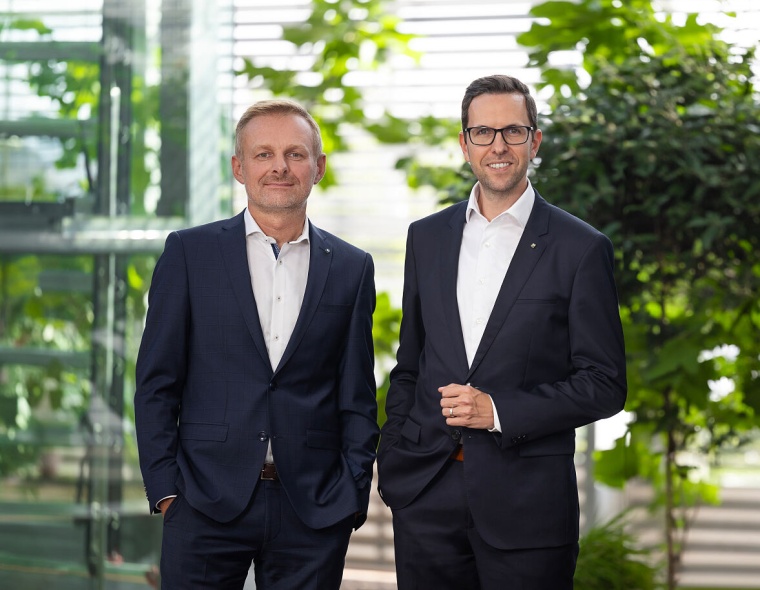 Andreas Schoberleitner, CFO of KEBA Group AG, and Christoph Knogler, CEO and...
