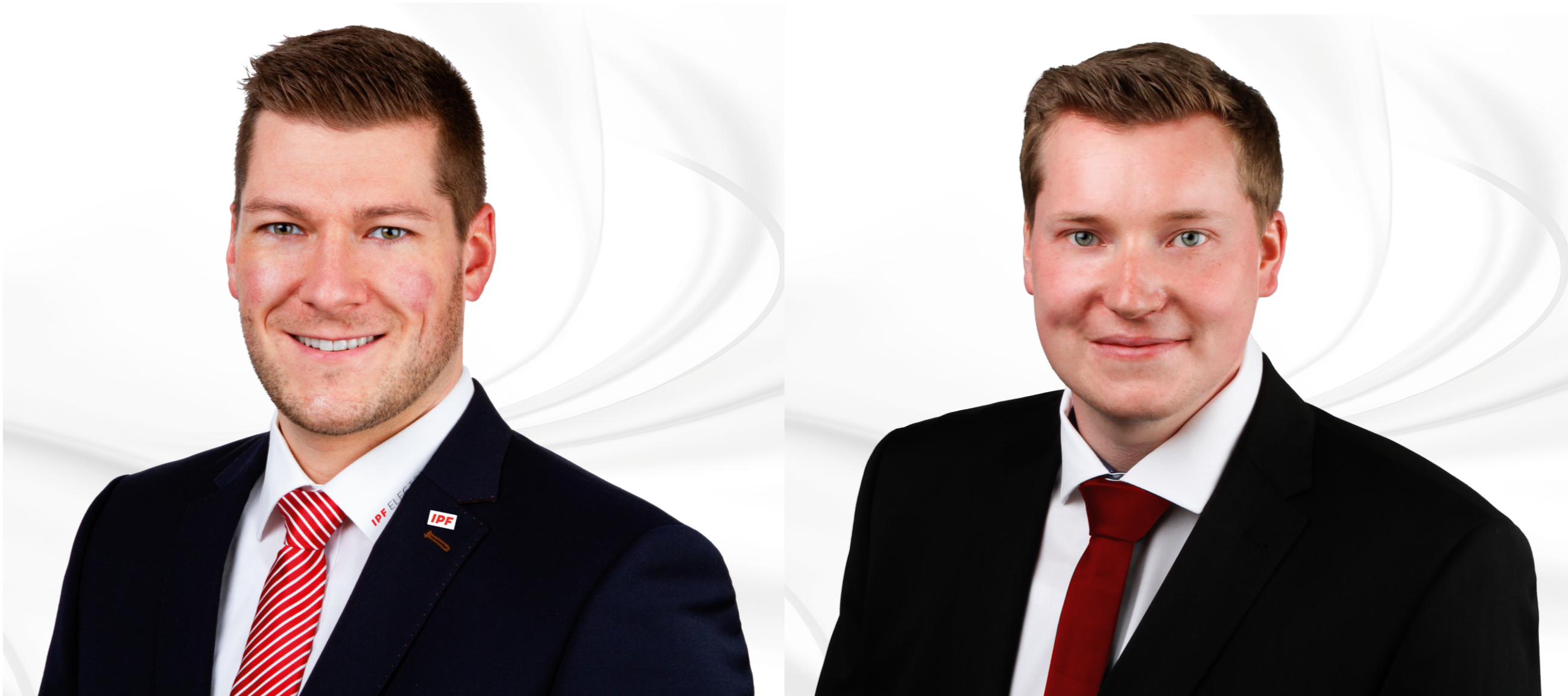 : Dominik Jökel (links) und Patrick Wittich verstärken als Applikationsspezialisten aktuell das Vertriebsteam von IPF Electronic für Teilbereiche von Hessen und Baden-Württemberg sowie Thüringen und Sachsen-Anhalt. (Bild: IPF Electronic GmbH)